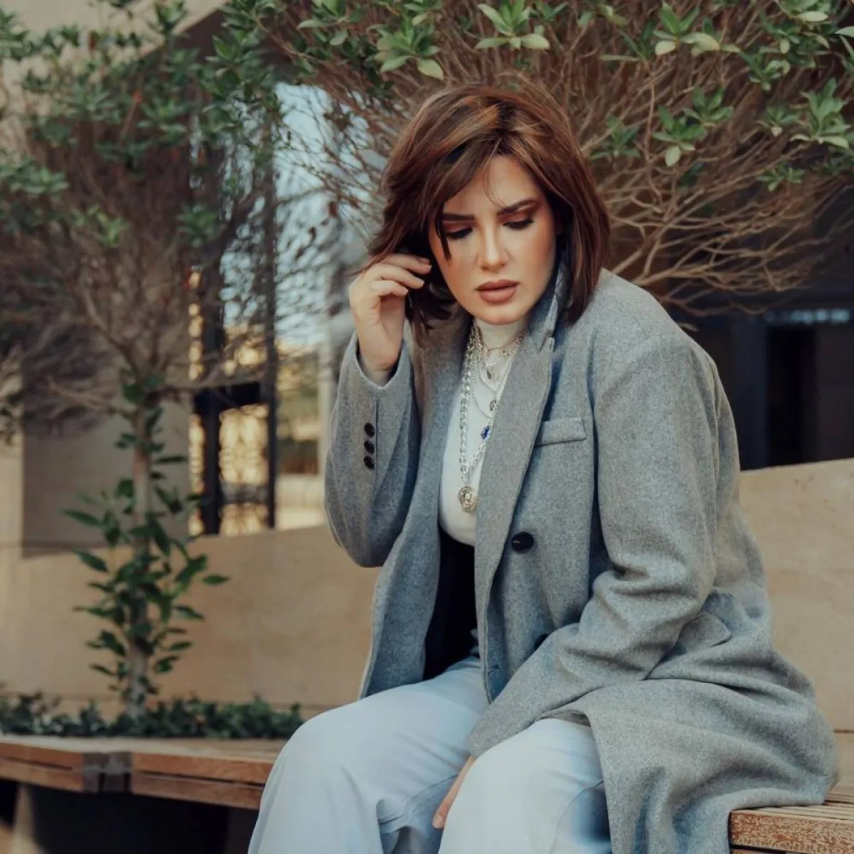 هبة الدري وتكديس القلادات-الصورة من حسابها على انستغرام