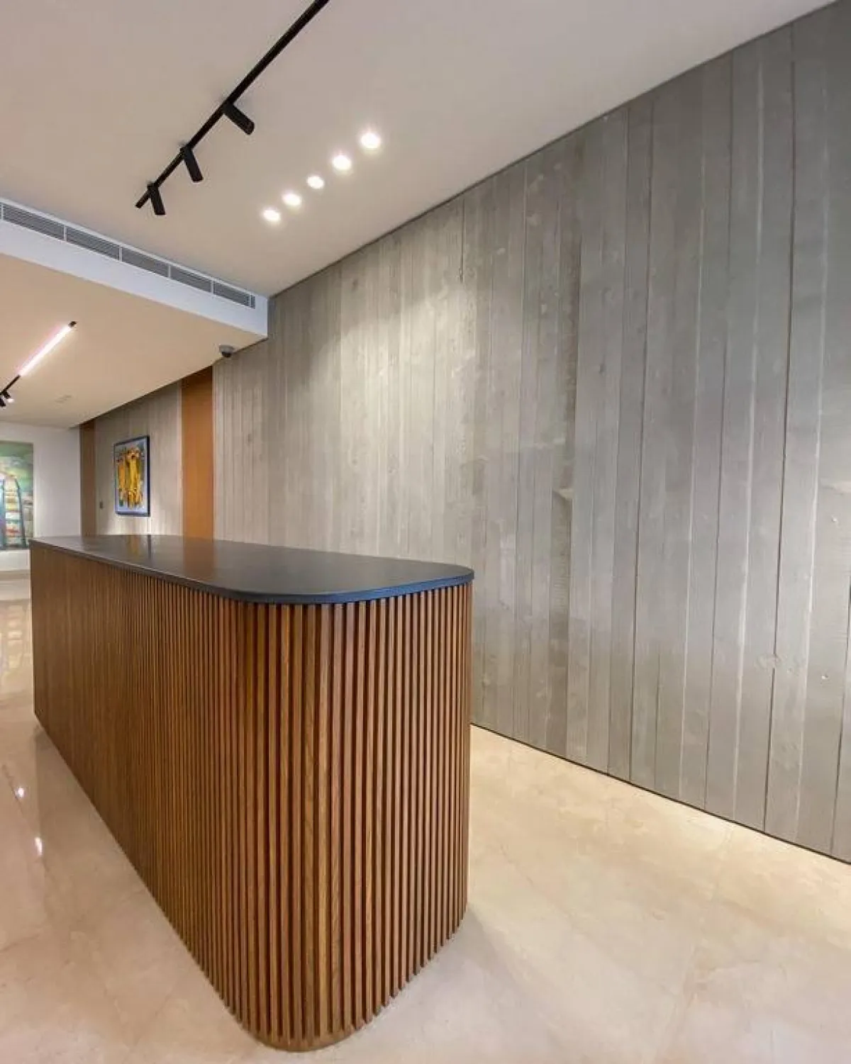 ألواح رفيعة من الكونكريت تلبّس الجدار