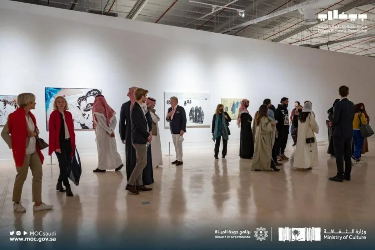 معرض بينالي الدرعية للفن المعاصر - الصورة من حساب وزارة الثقافة على تويتر