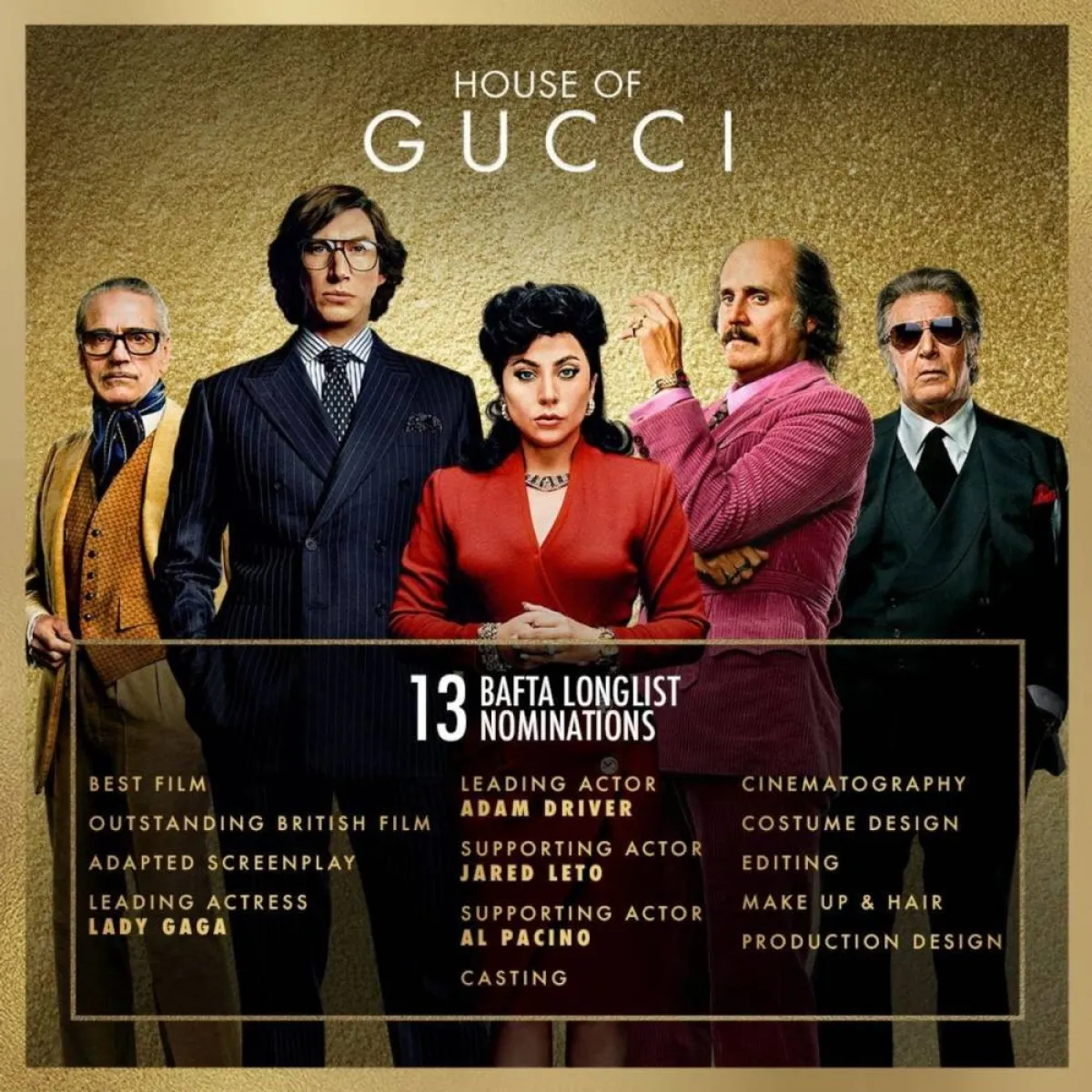 House of Gucci - الصورة الترويجية للفيلم - الصورة من الموقع الرسمي لتويتر الفيلم