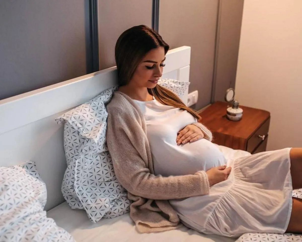 صورة لحامل تعاني من انخفاض ضغط الدم