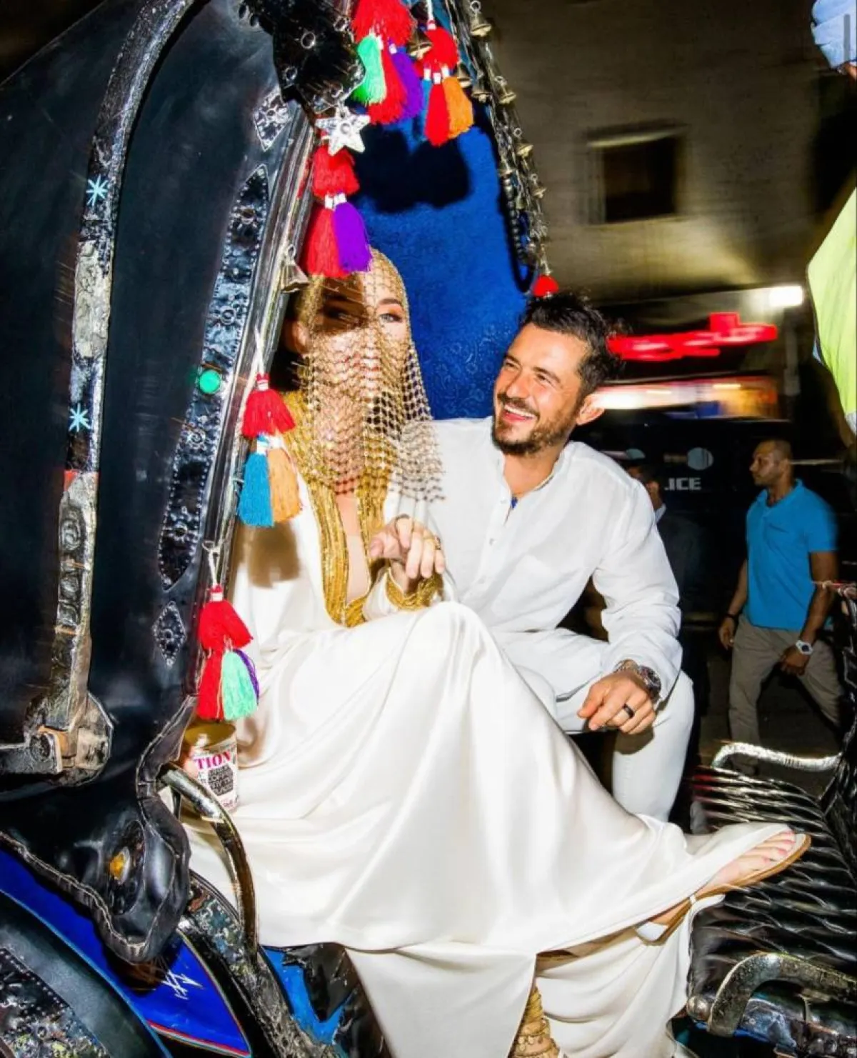 الثنائي أورلاندو بلوم وكايتي بيري في مصر- الصورة من حساب النجمة على إنستغرام