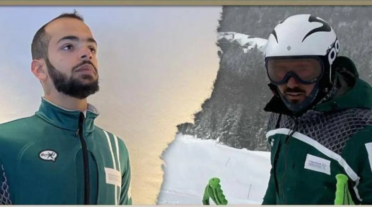 سلمان الهويش وفائق عابدي- الصورة من حساب اللجنة الأولمبية السعودية على تويتر