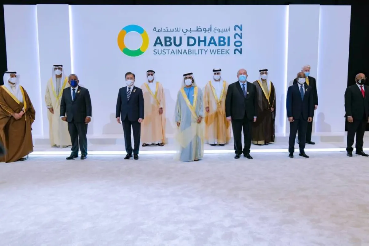 انطلاق اسبوع أبوظبي للاستدامة بحضور الشيخ محمد بن راشد - الصورة من حسابه الرسمي على تويتر