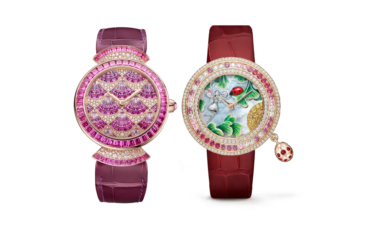 ساعات يد نسائية بمينا متعدّد الألوان