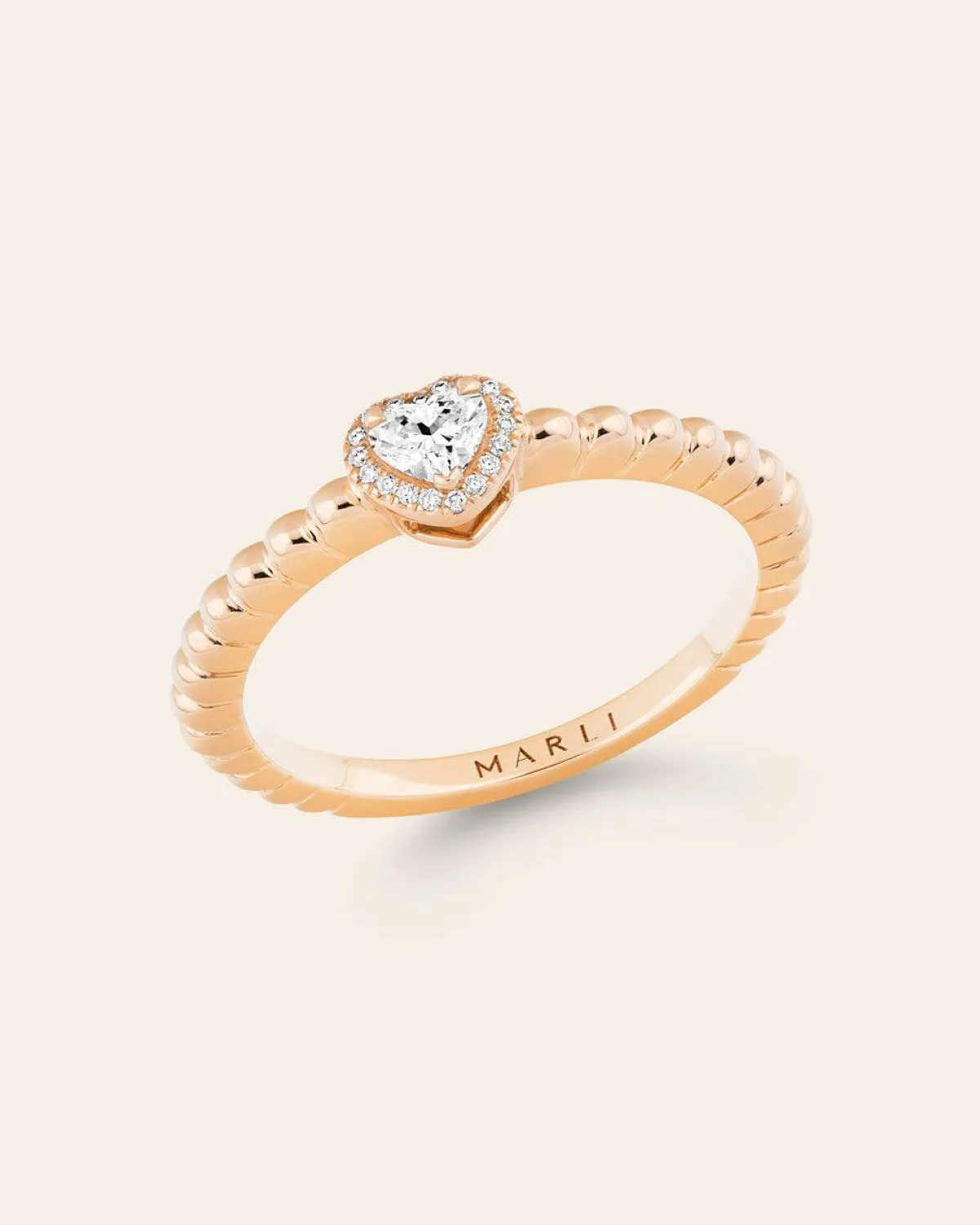 خاتم للعروس على شكل قلب من مارلي نيويورك