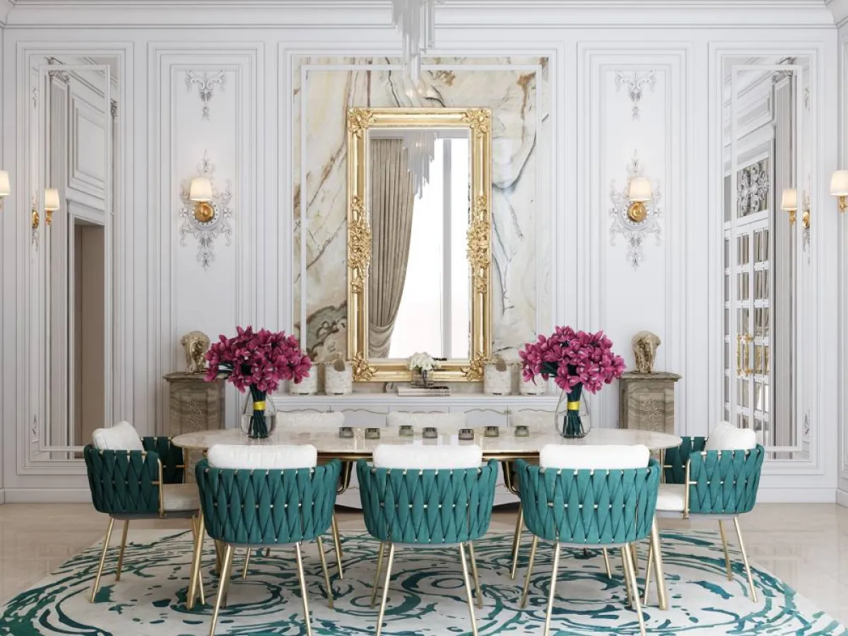 طاولة طعام تحمل ألوان الطبيعة