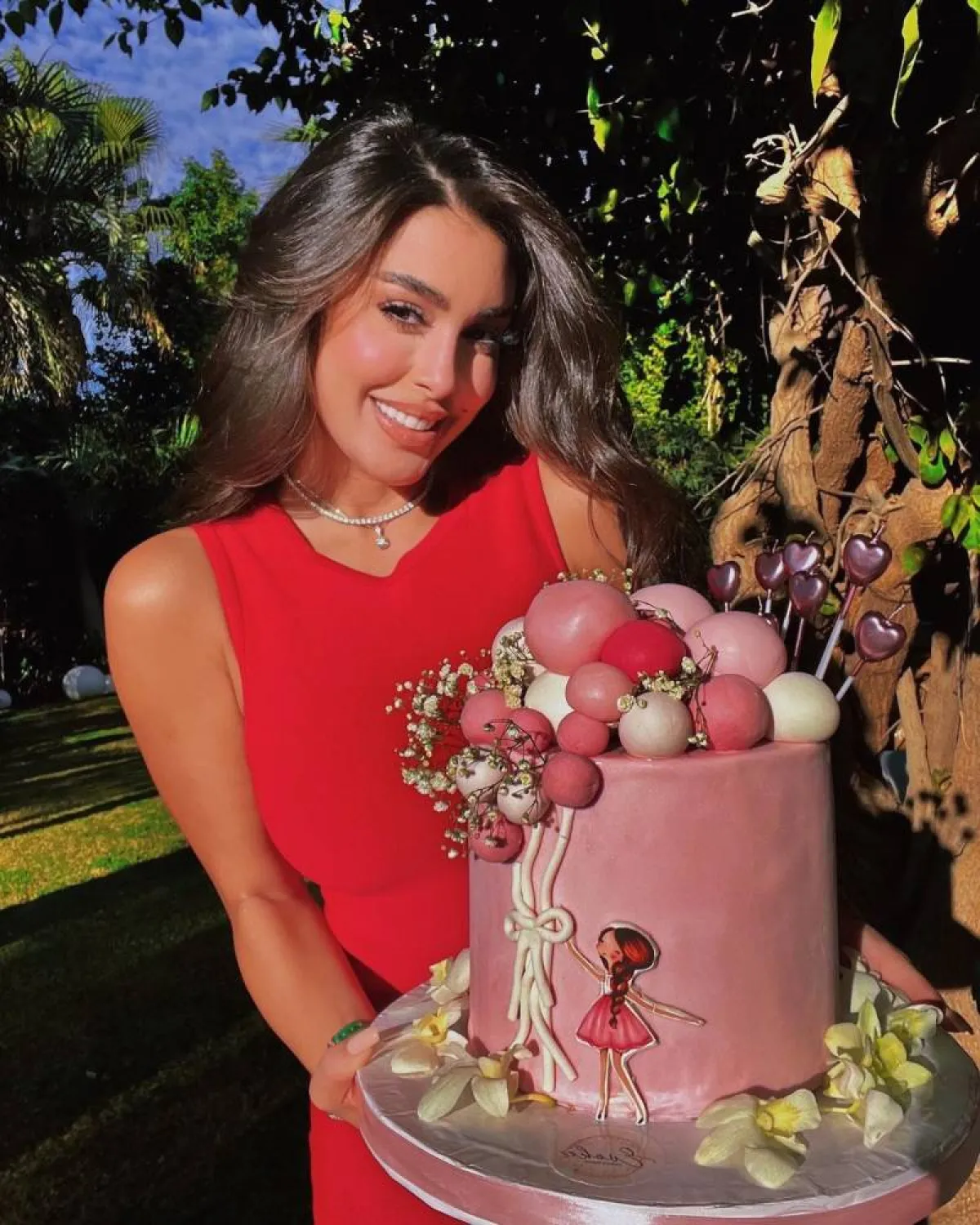 طقم ألماس-الصورة من حساب ياسمين صبري على انستغرام