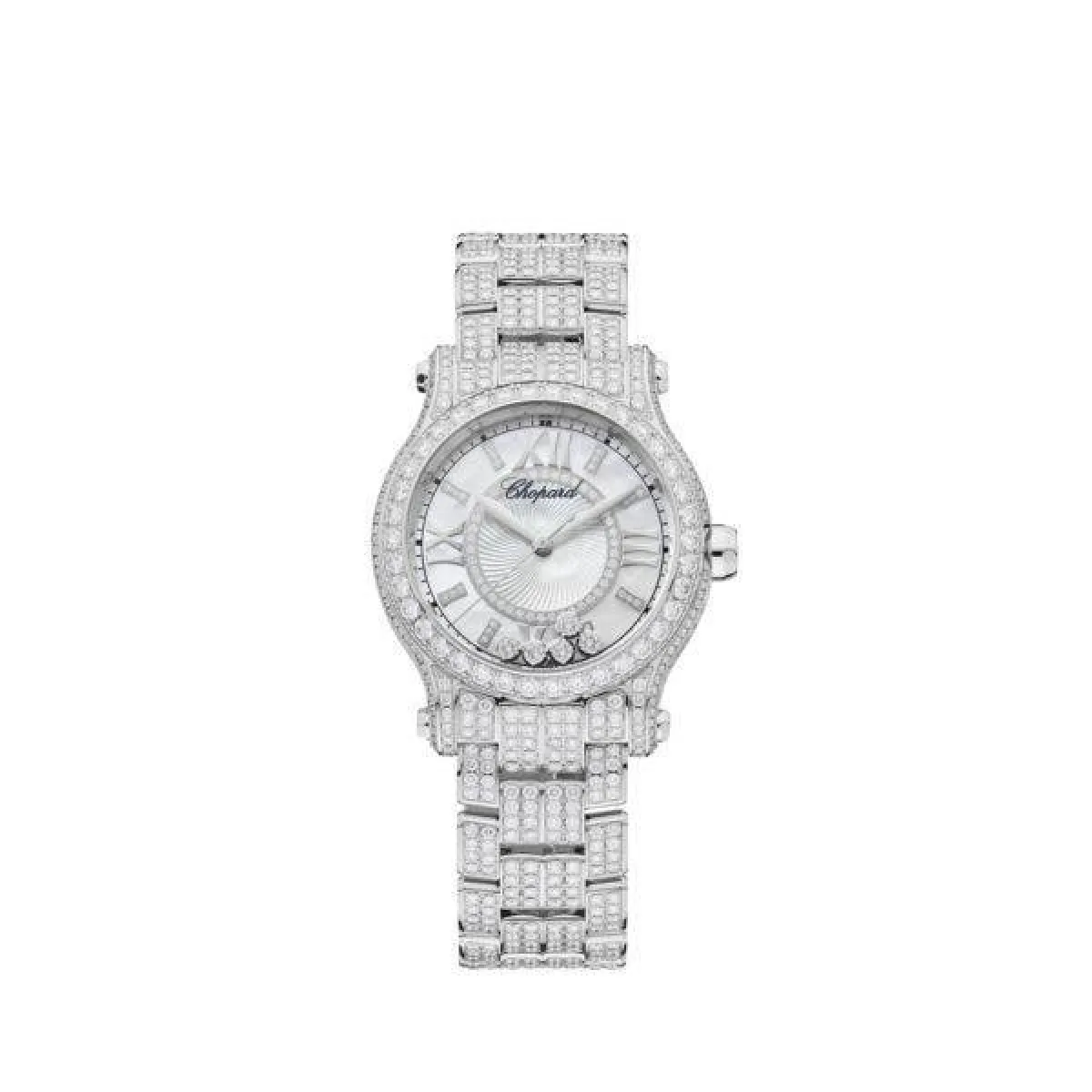 ساعة مزينة بعرق اللؤلؤ من شوبارد