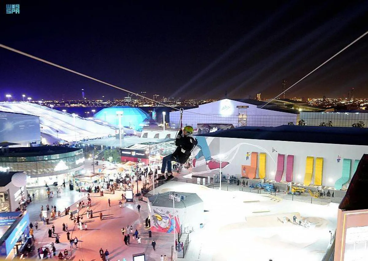 تحدي جديد في ساحة بوليفارد رياض سيتي - الصورة من واس