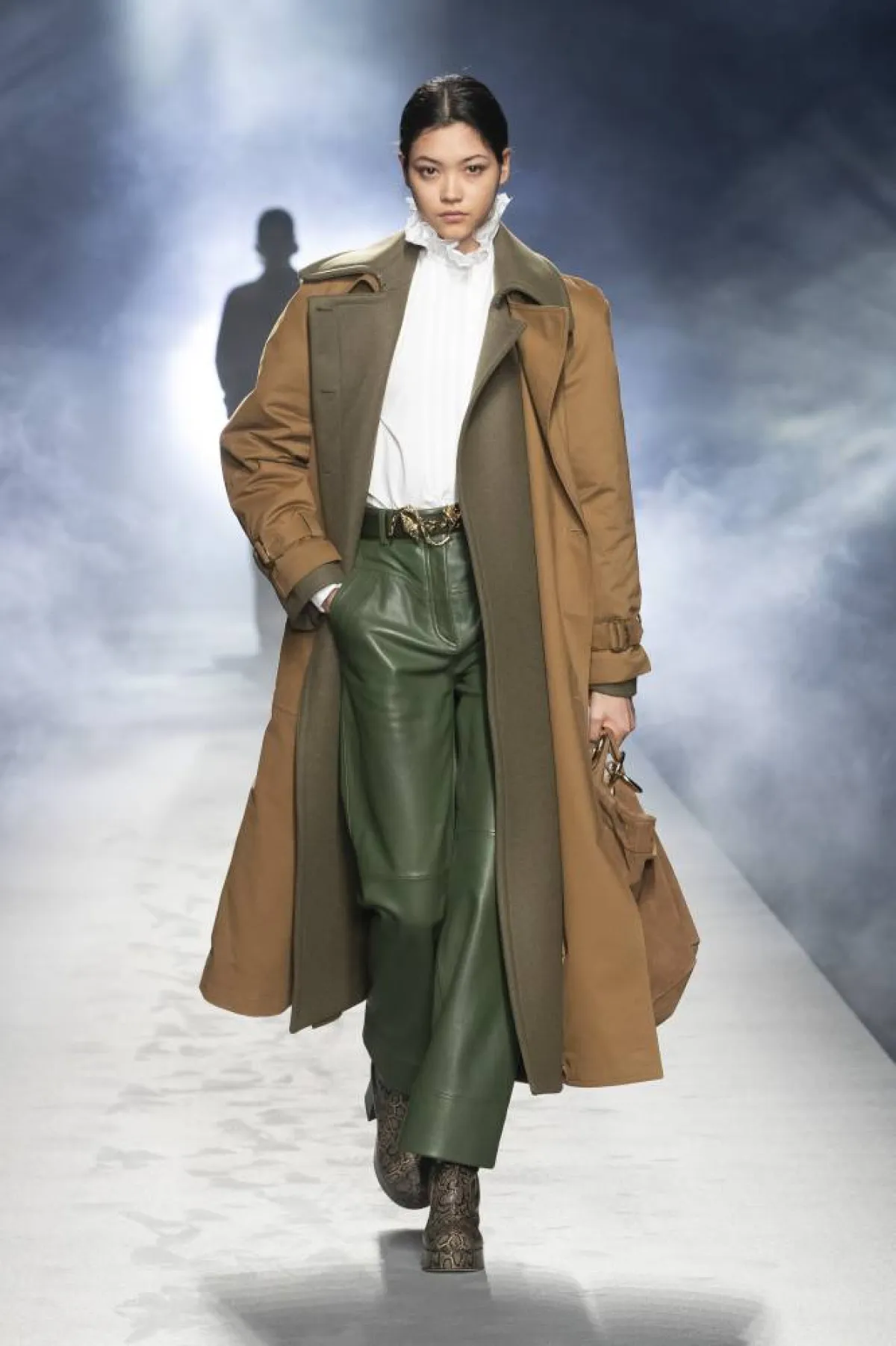 بنطلون أخضر واسع من ألبيرتا فيرتي Alberta Ferretti  