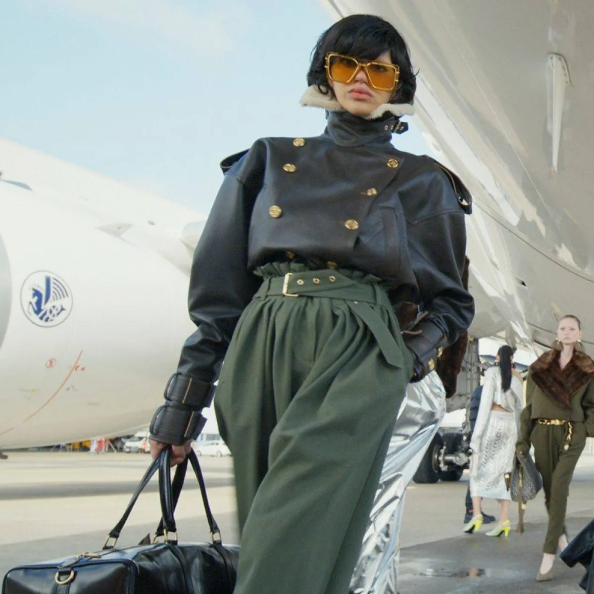 بنطلون أخضر كاجوال من بالمان Balmain   