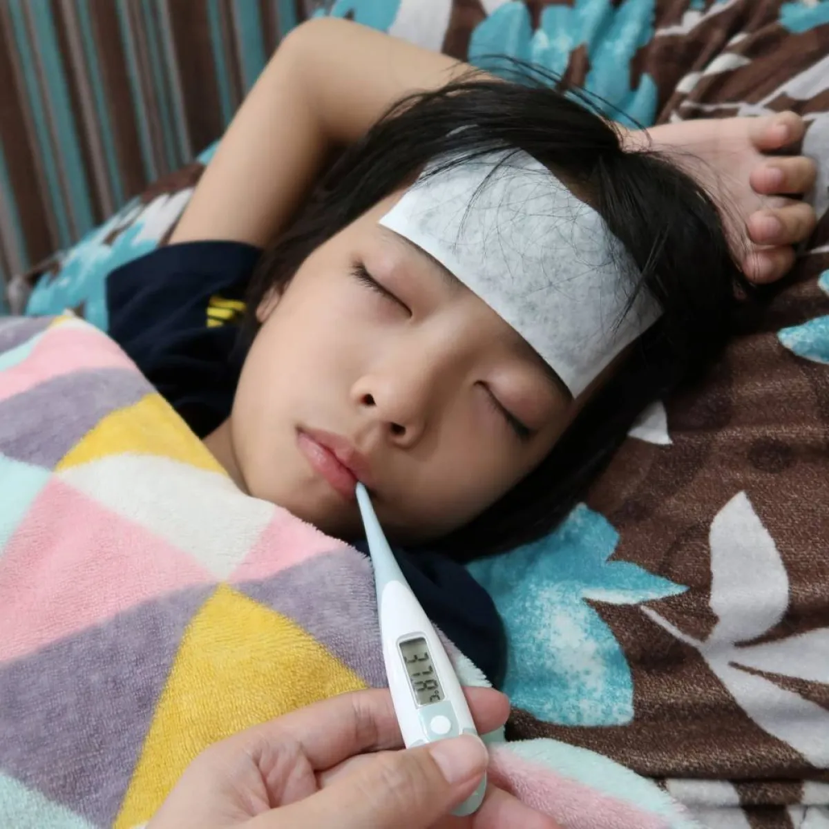 صورة لطفلة مريضة