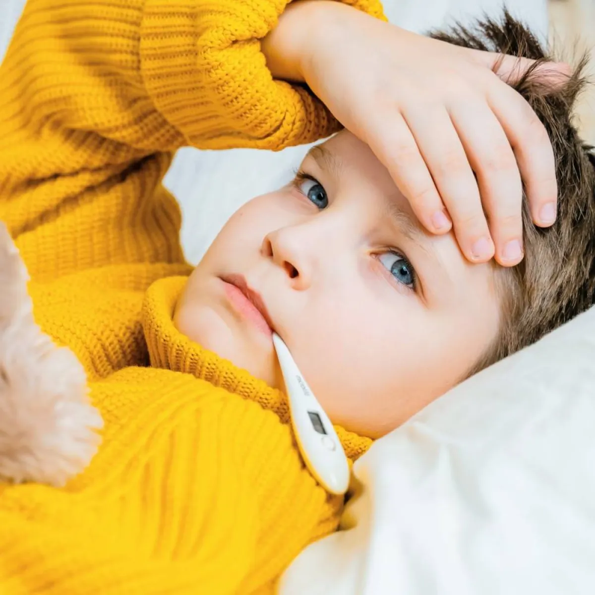 صورة لطفل مريض