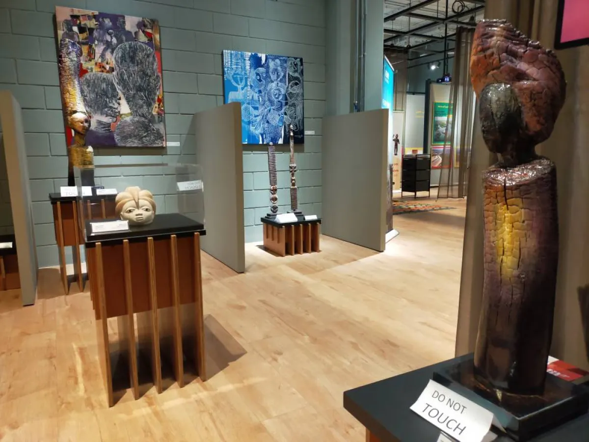 يعتبر جناح بنين في إكسبو 2020 دبي متحفًا وطنيًّا . الصورة من "وام"