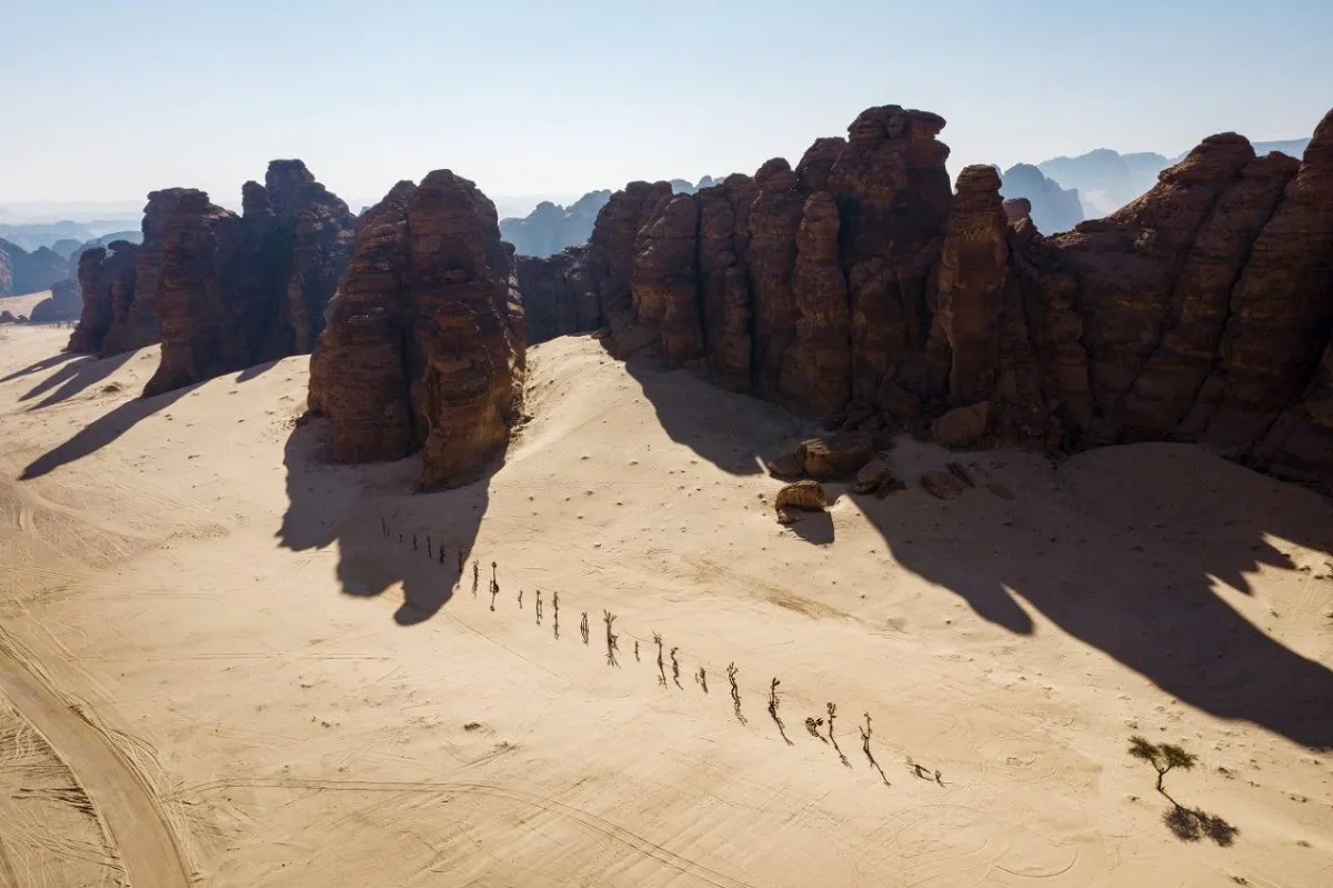 شتاء طنطورة في مدينة العلا السعودية