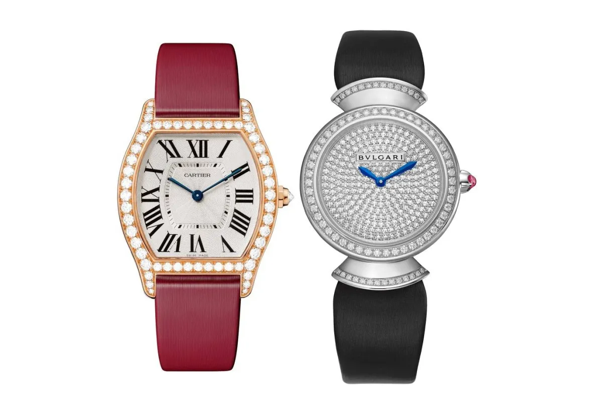 موديلات ساعات ناعمة بأحزمة ساتان