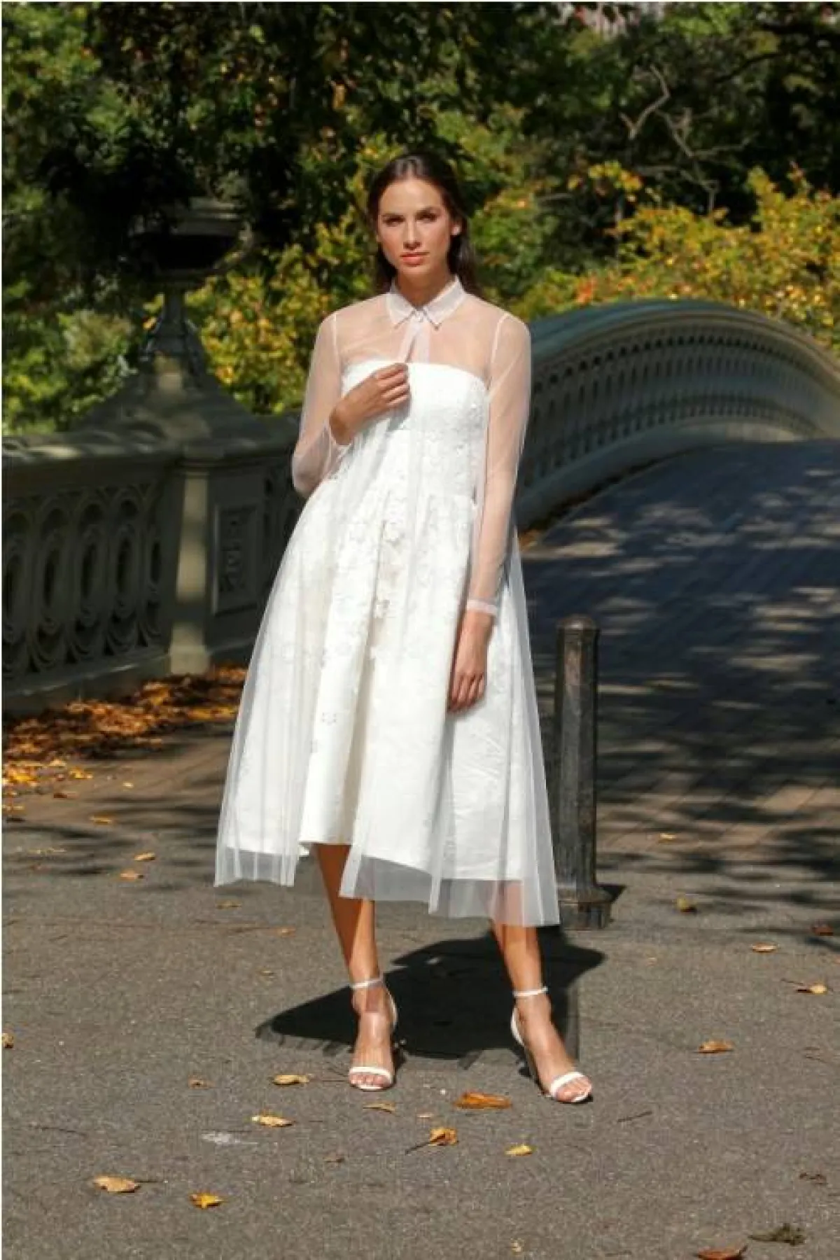 فستان زفاف بأكمام طويلة من غريسي عقاد  Gracy Accad