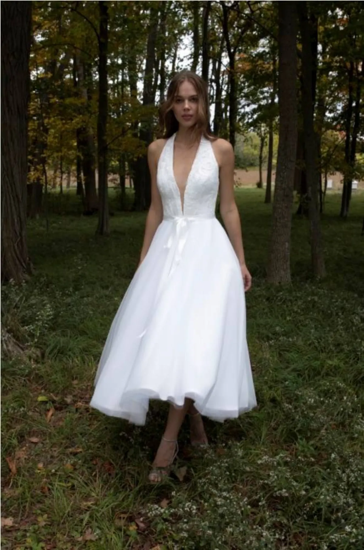 فساتين زفاف ميدي متوسطة الطول من رومان نيويورك  Romane Newyork