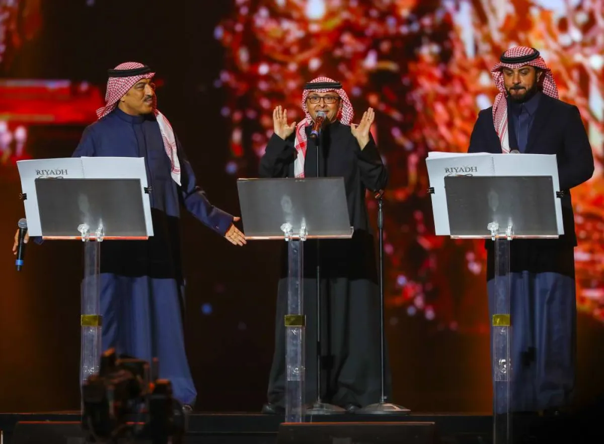 عبدالمجيد عبدالله في ليلة رأس السنة - تصوير صالح الغنام