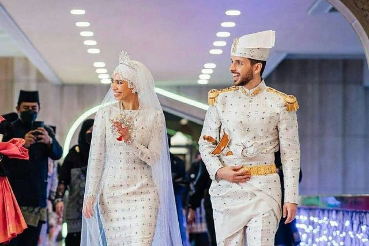 زواج الأميرة فضيلة لباب البلقية وأوانج عبد الله نبيل- الصورة من حساب عائلة بروناي المالكة على إنستغرام