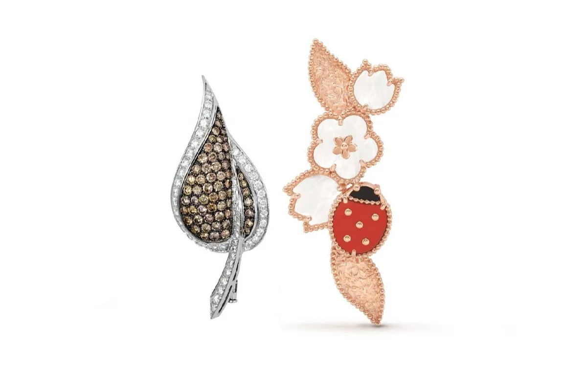 موديلات بروش على شكل ورقة شجر