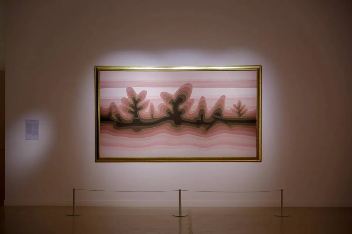 عمل فني بعنوان ربيع الصحراء - الصورة من حساب بينالي الدرعية على تويتر