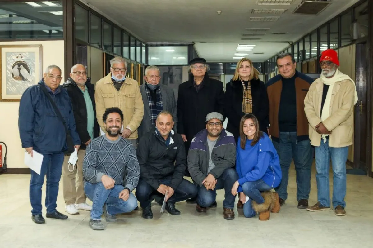 بشرى وأعضاء أعضاء لجنة التحكيم لمهرجان جمعية الفيلم - الصورة من المسؤول الإعلامي للمهرجان