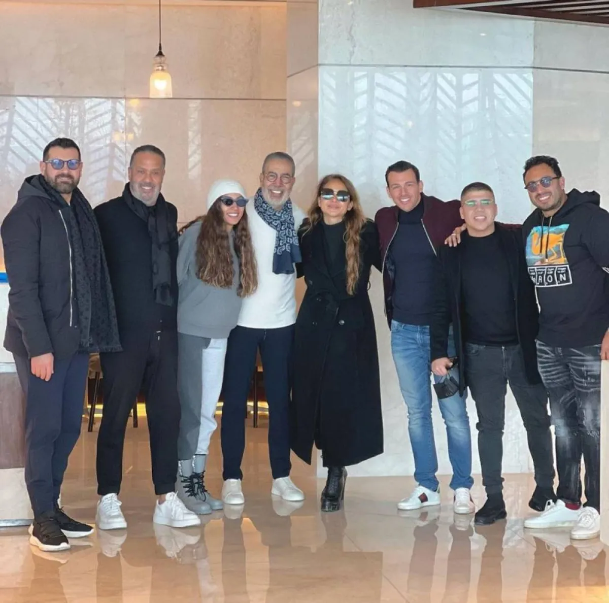 الوفد المصري المسافر إلى الرياض - الصورة من حساب عمر كمال على انستغرام