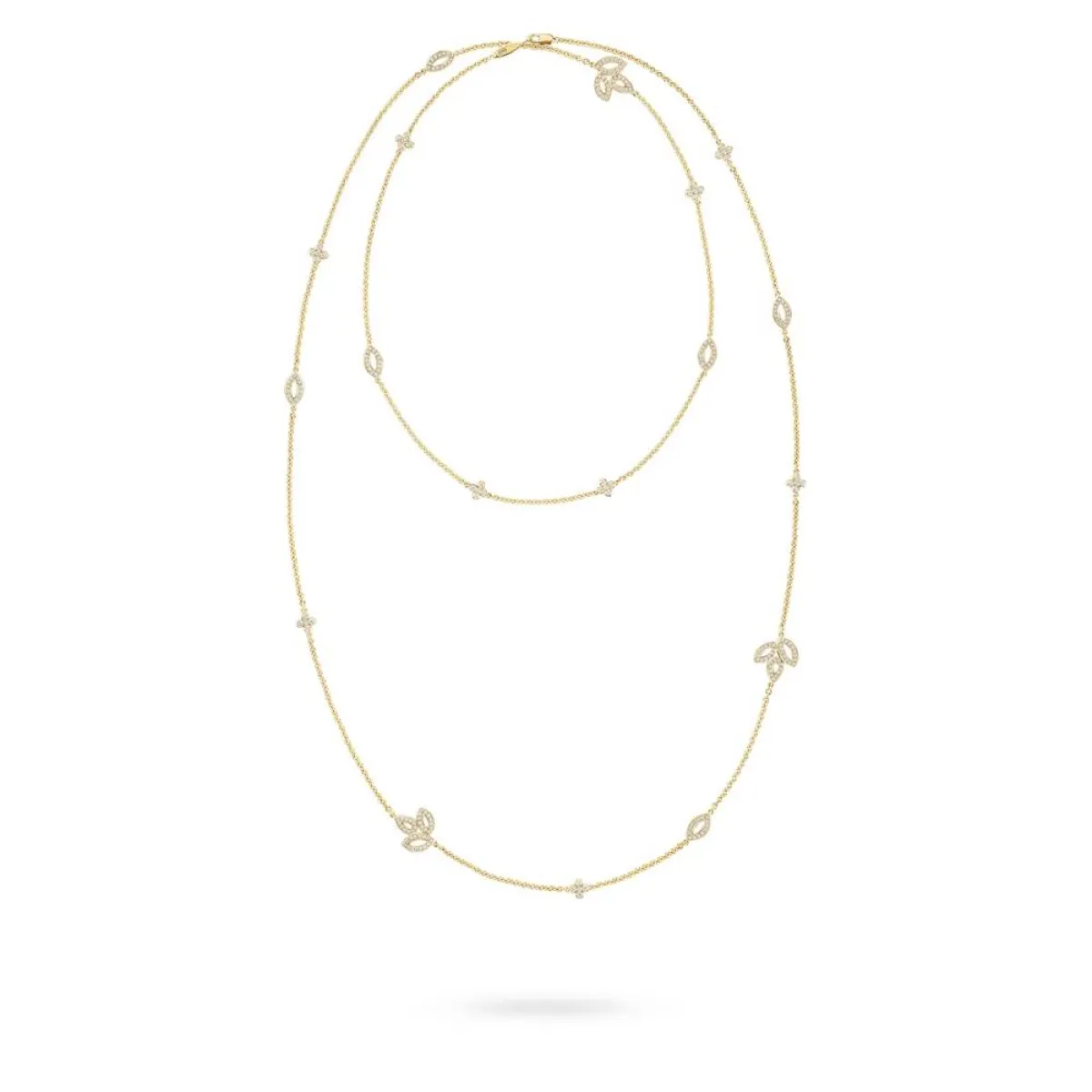 قلادة ذهب أصفر مرصعة بالألماس من هاري وينستون Harry Winston