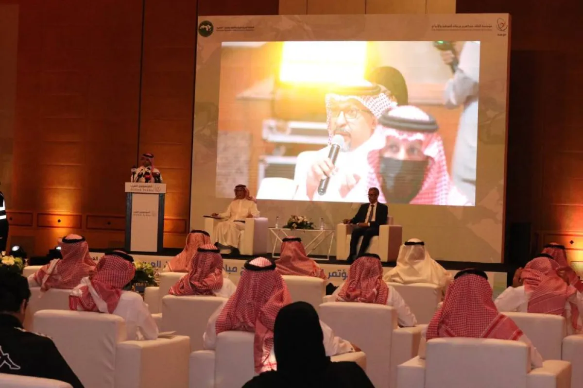 مؤتمر صحفي لإعلان نتائج النسخة الأولى من مبادرة "الموهوبون العرب" - الصورة من حساب موهبة على تويتر