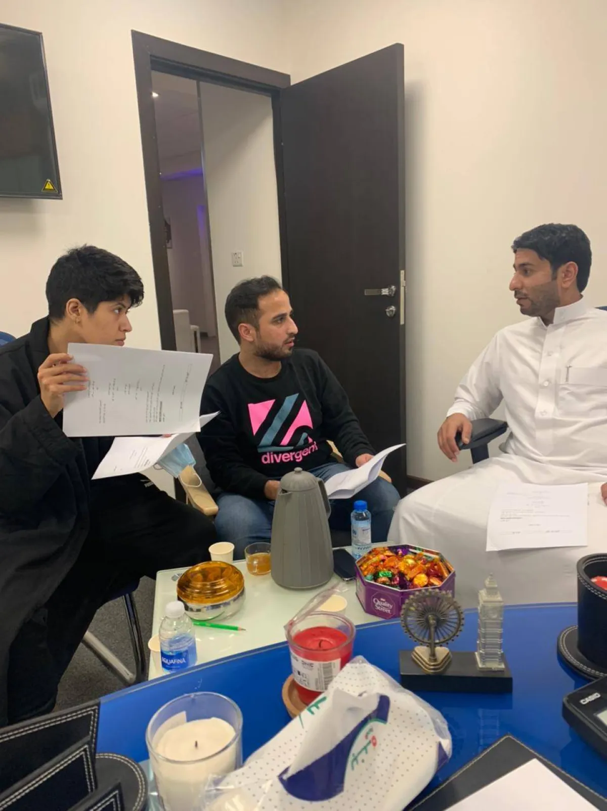 كواليس فيلم ملهم-  الصورة من الممثل ومشرف العمل خالد الداحم