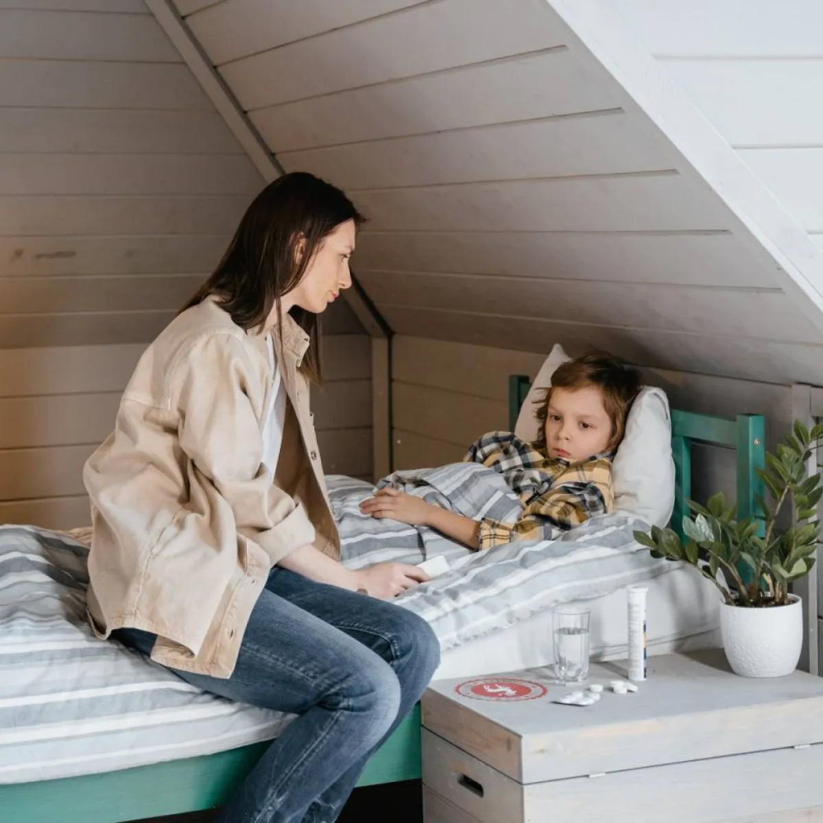 صورة لطفل يعاني مرضاً ما