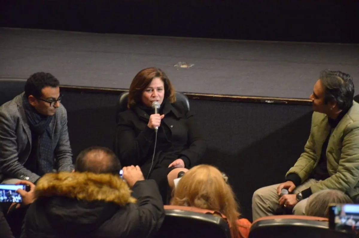 إلهام شاهين في ندوة فيلم حظر تجول - الصةرة خاصة بسيدتي