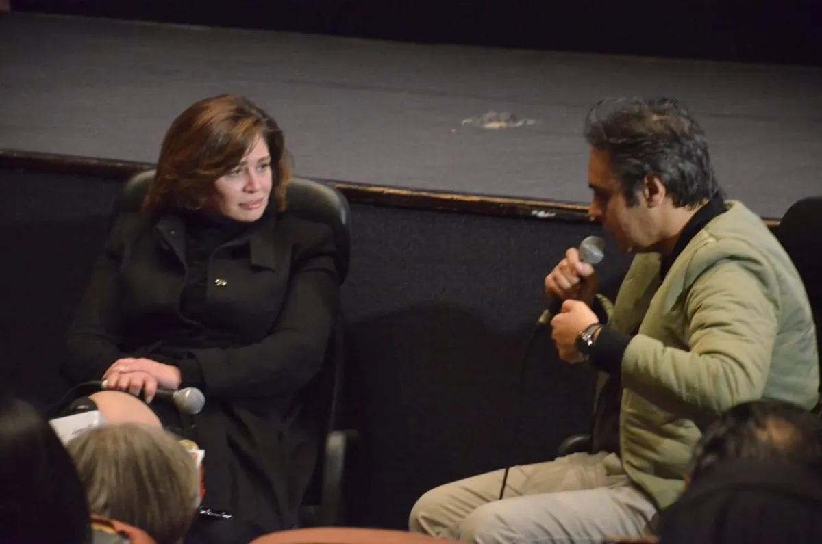 أندرو محسن يناقش إلهام شاهين في ندوة الفيلم - الصورة خاصة بسيدتي