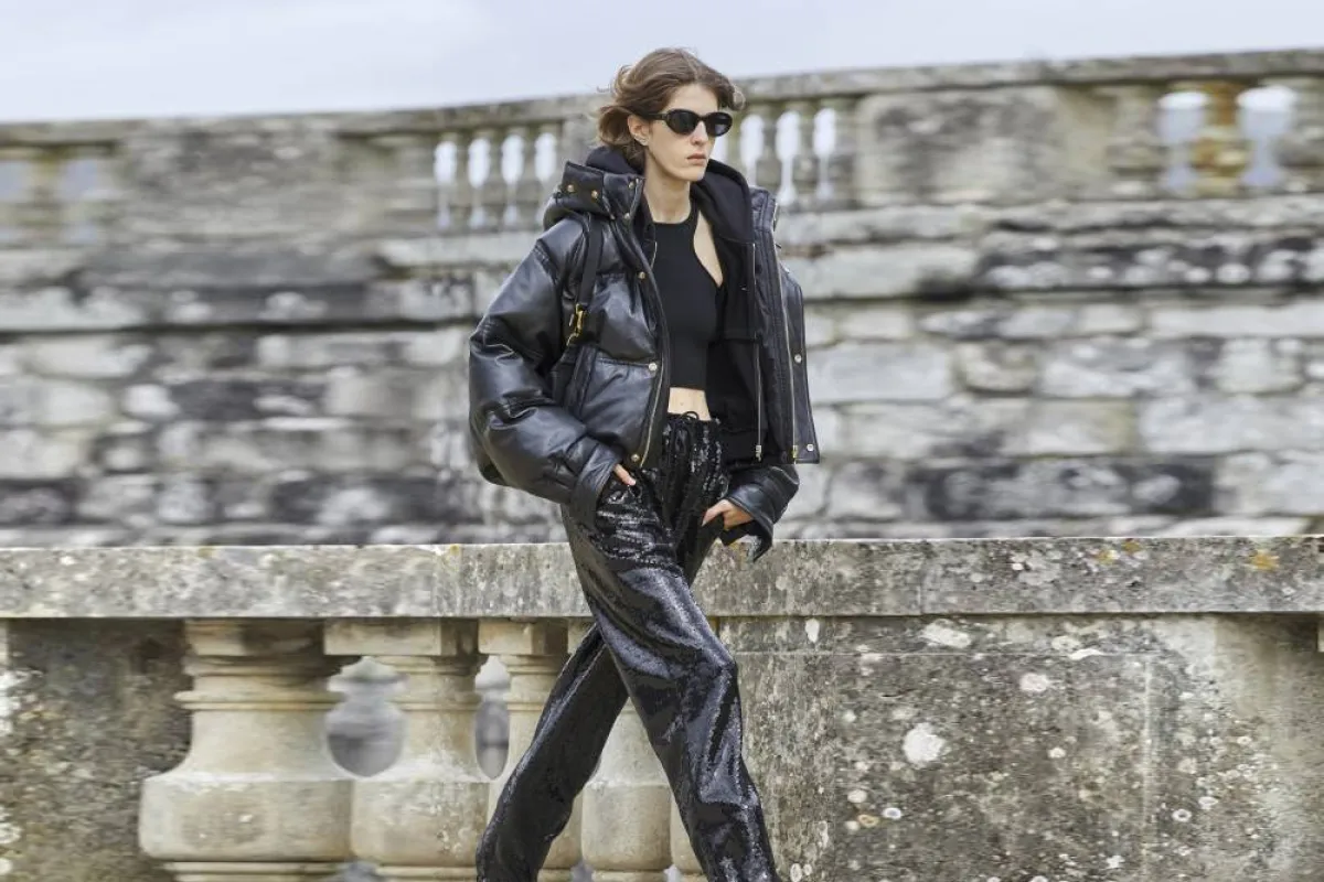 بنطلون ترتر أسود من سيلين Celine