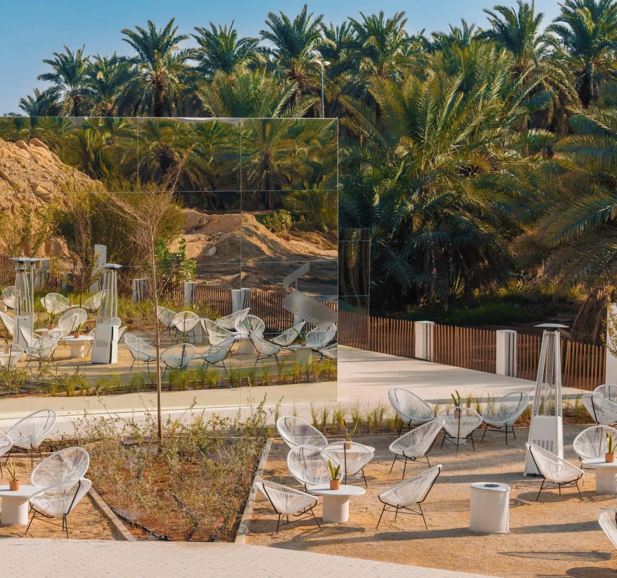 شتاء أشجار، العمارية - المصدر: حساب المقهى على إنستغرام