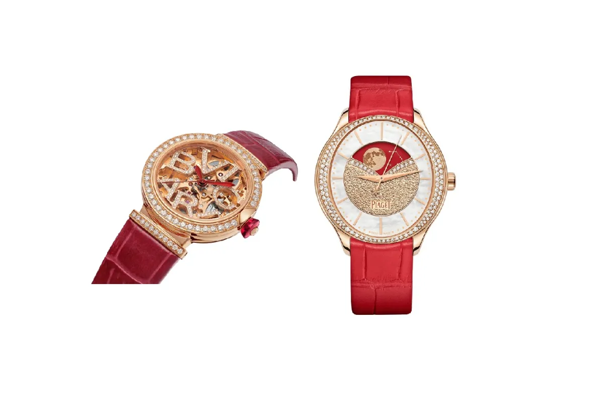 موديلات ساعات ملونة بحركة عقارب ثلاثية