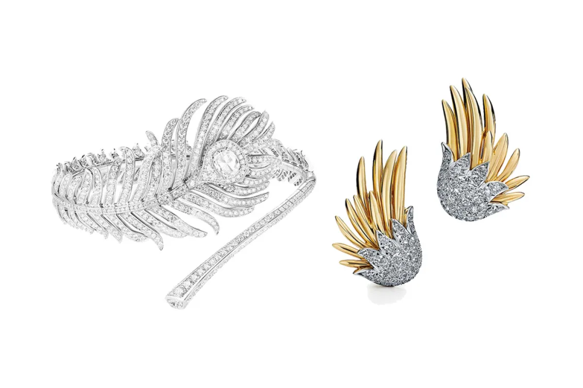 موديلات مجوهرات بتصاميم الريش