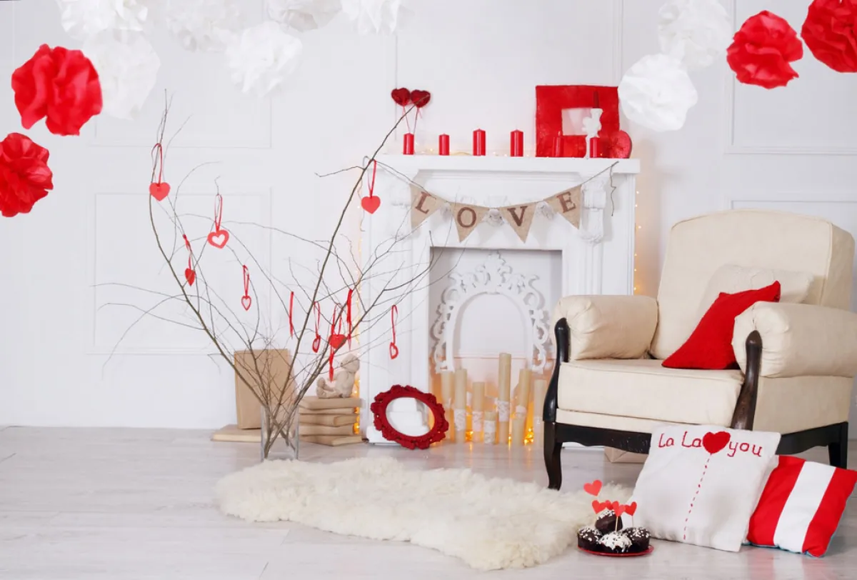 ديكورات رومانسيّة لمناسبة يوم الحب