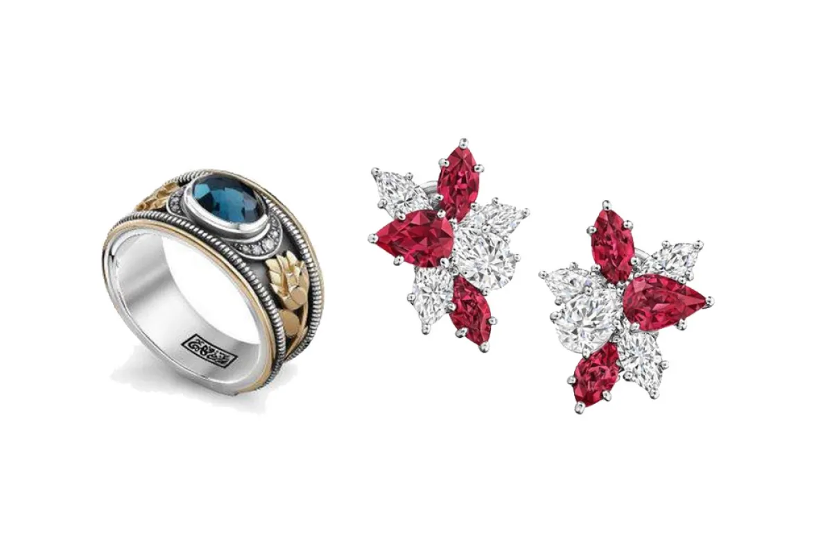 مجوهرات مرصعة بأحجار جالبة للحظ