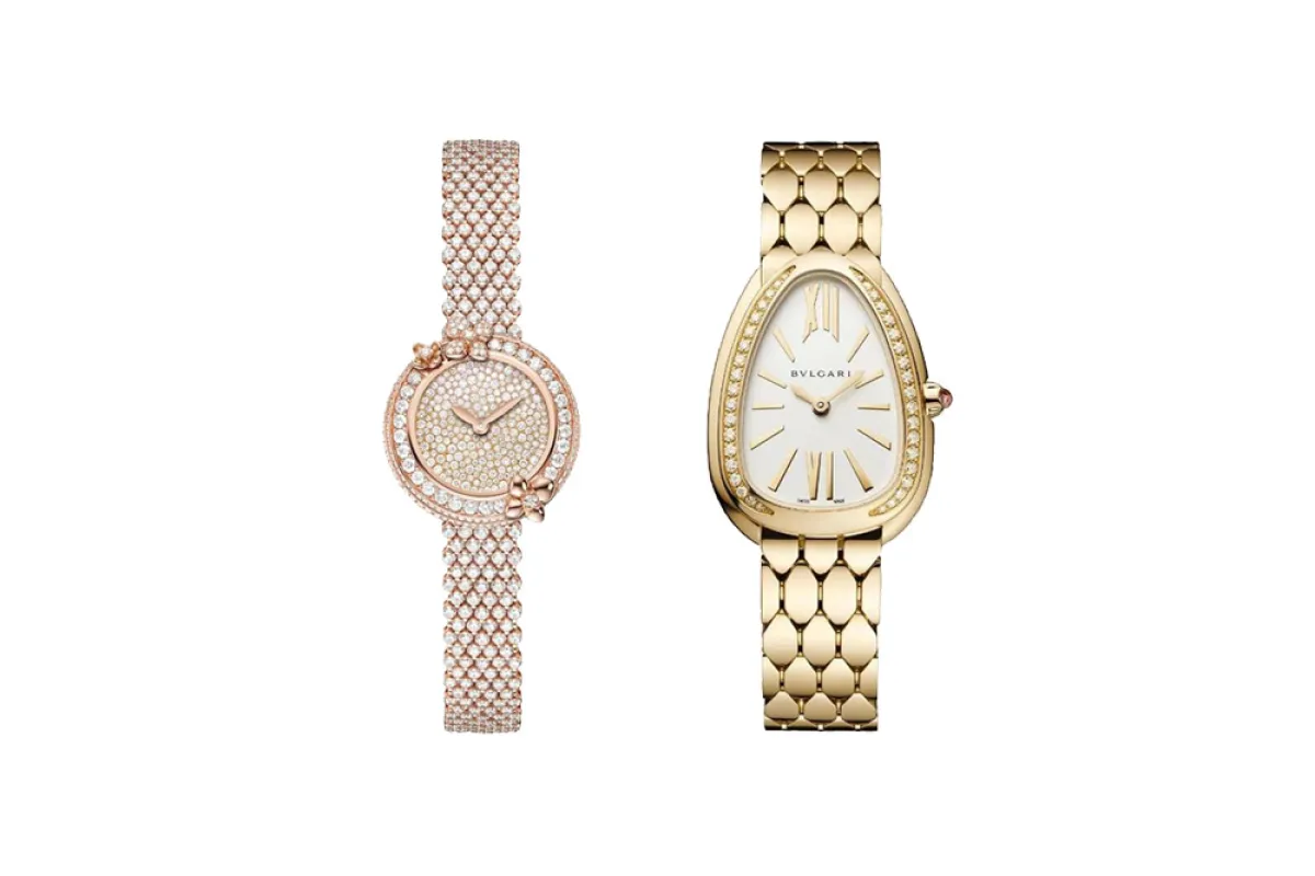 موديلات ساعات فضة وذهب لشتاء 2022