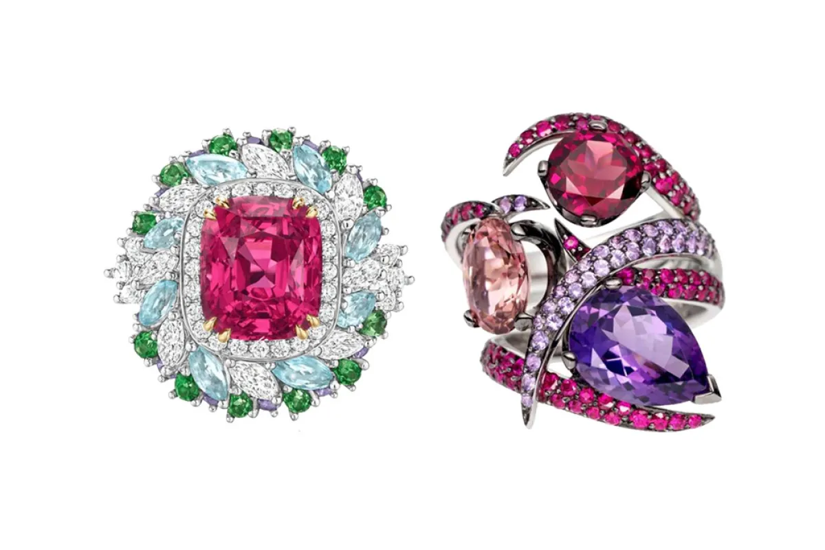 خواتم مرصعة بحجر التورمالين الأحمر.. اختياره سيضمن تألقك