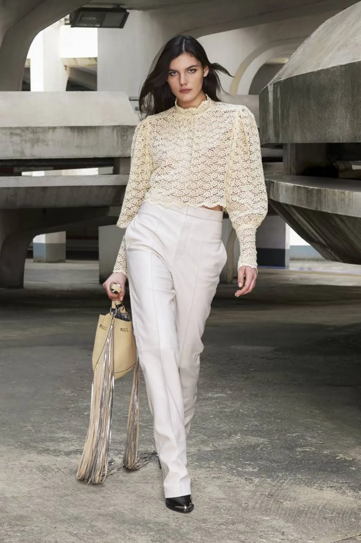 بنطلون كلاسيكي أبيض من إيزابيل مارنت Isabel Marant  