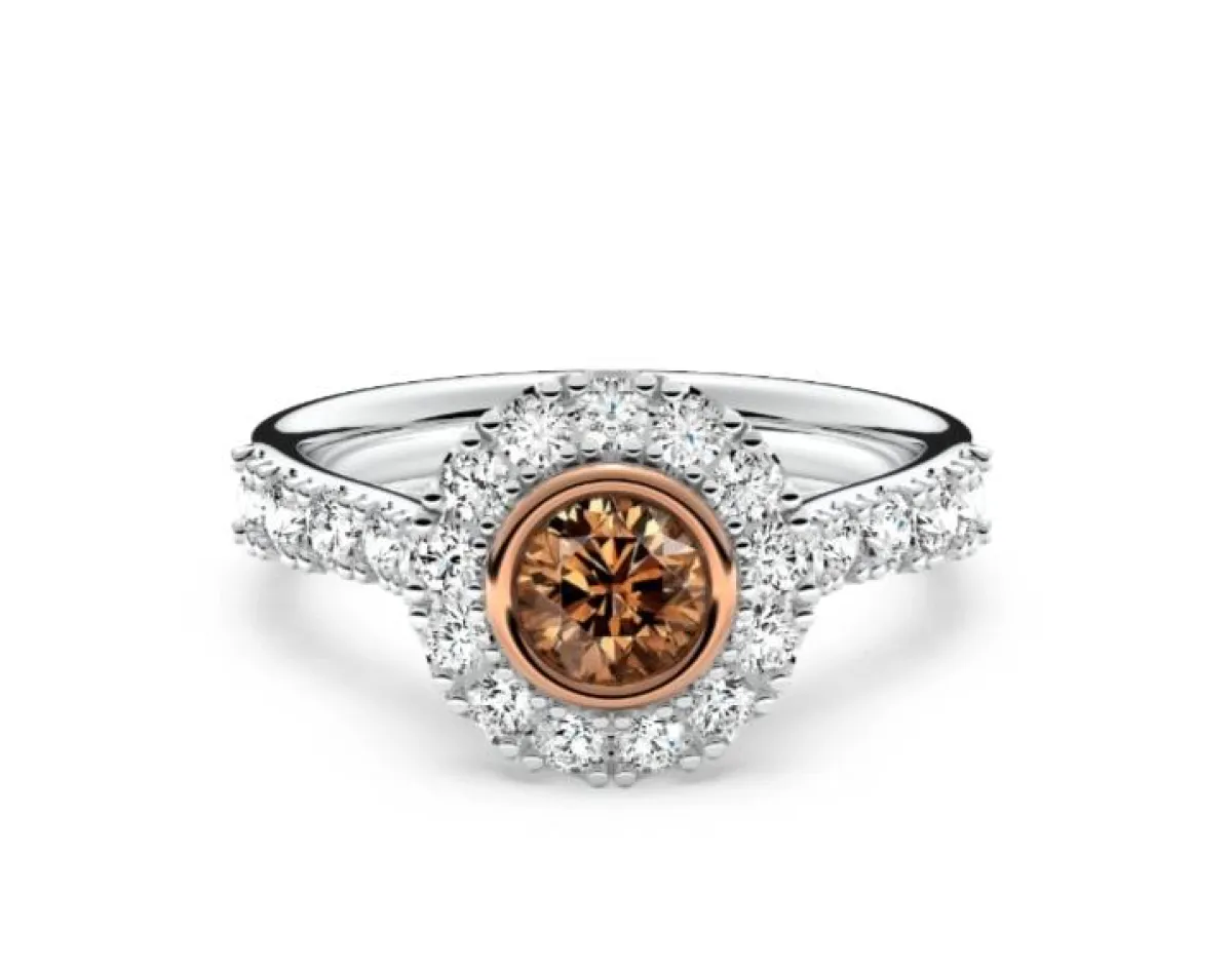 خاتم ألماس بُني من براونز Browns