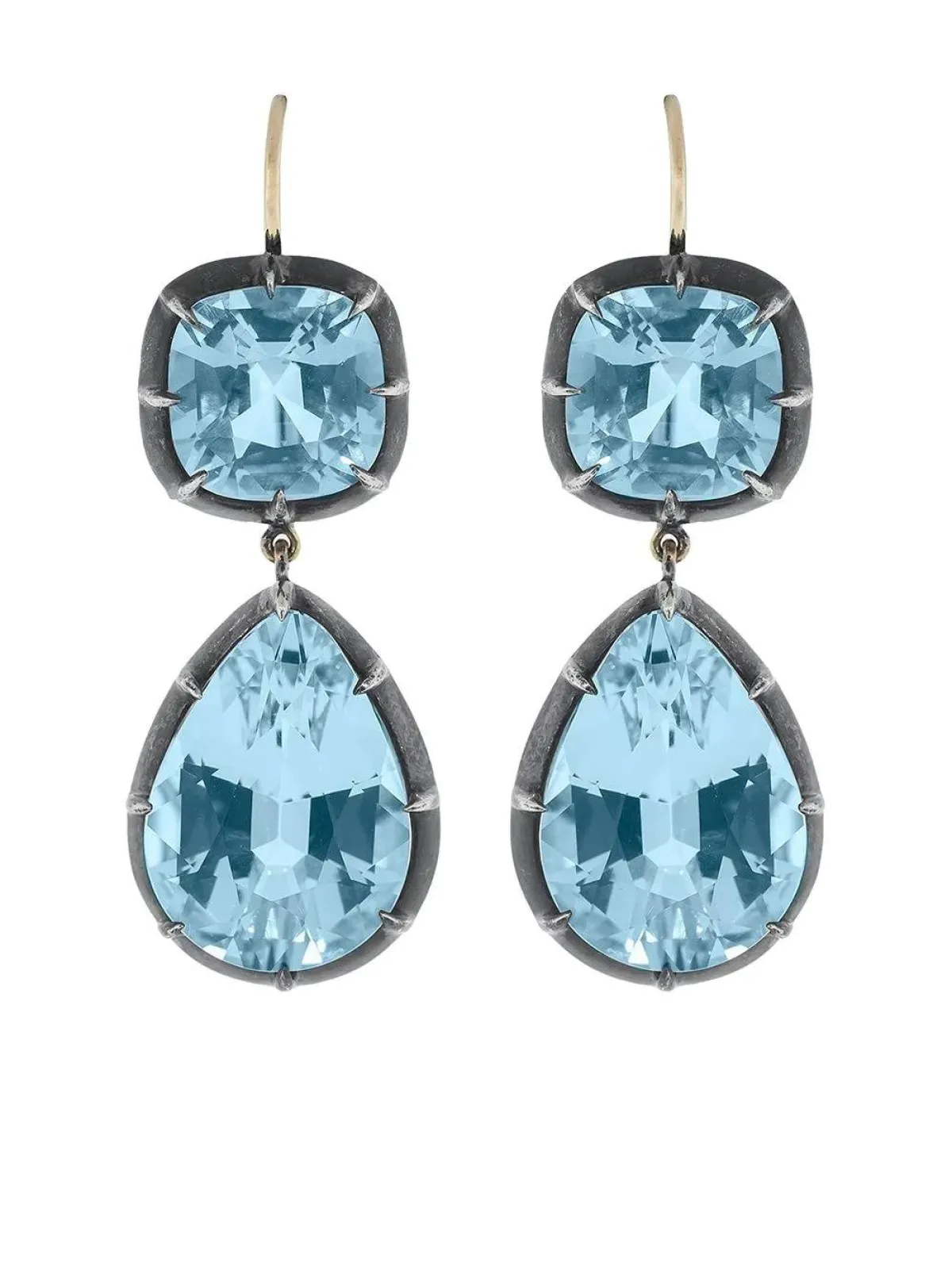 أقراط مرصعة بالتوباز الزمردي من  فريد لايتون Fred Leighton