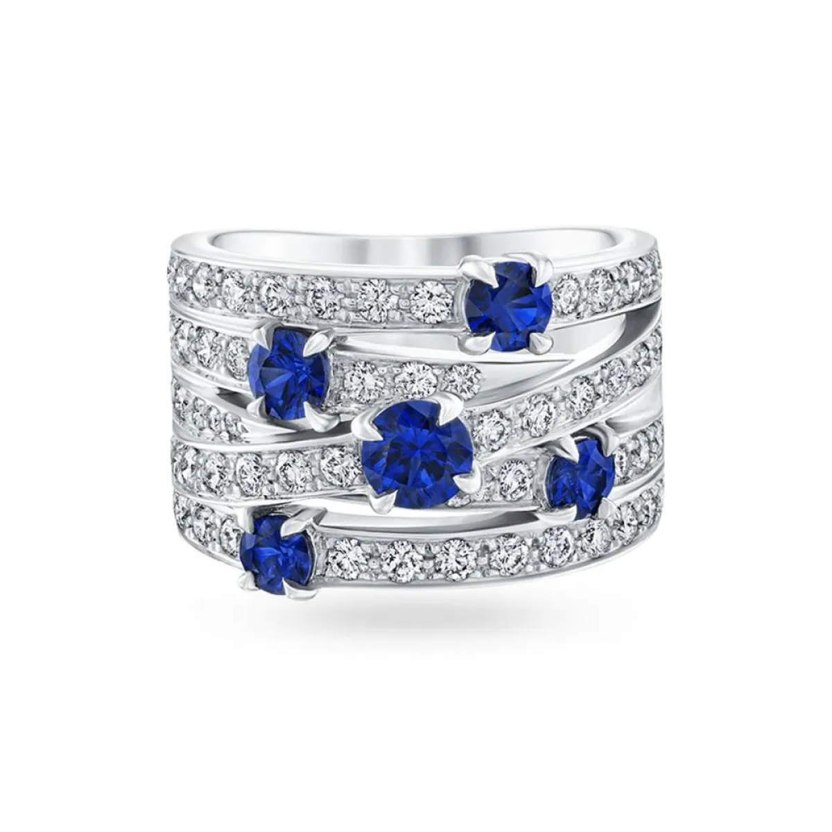 خاتم مرصع بالألماس والياقوت من هاري وينستون Harry Winston