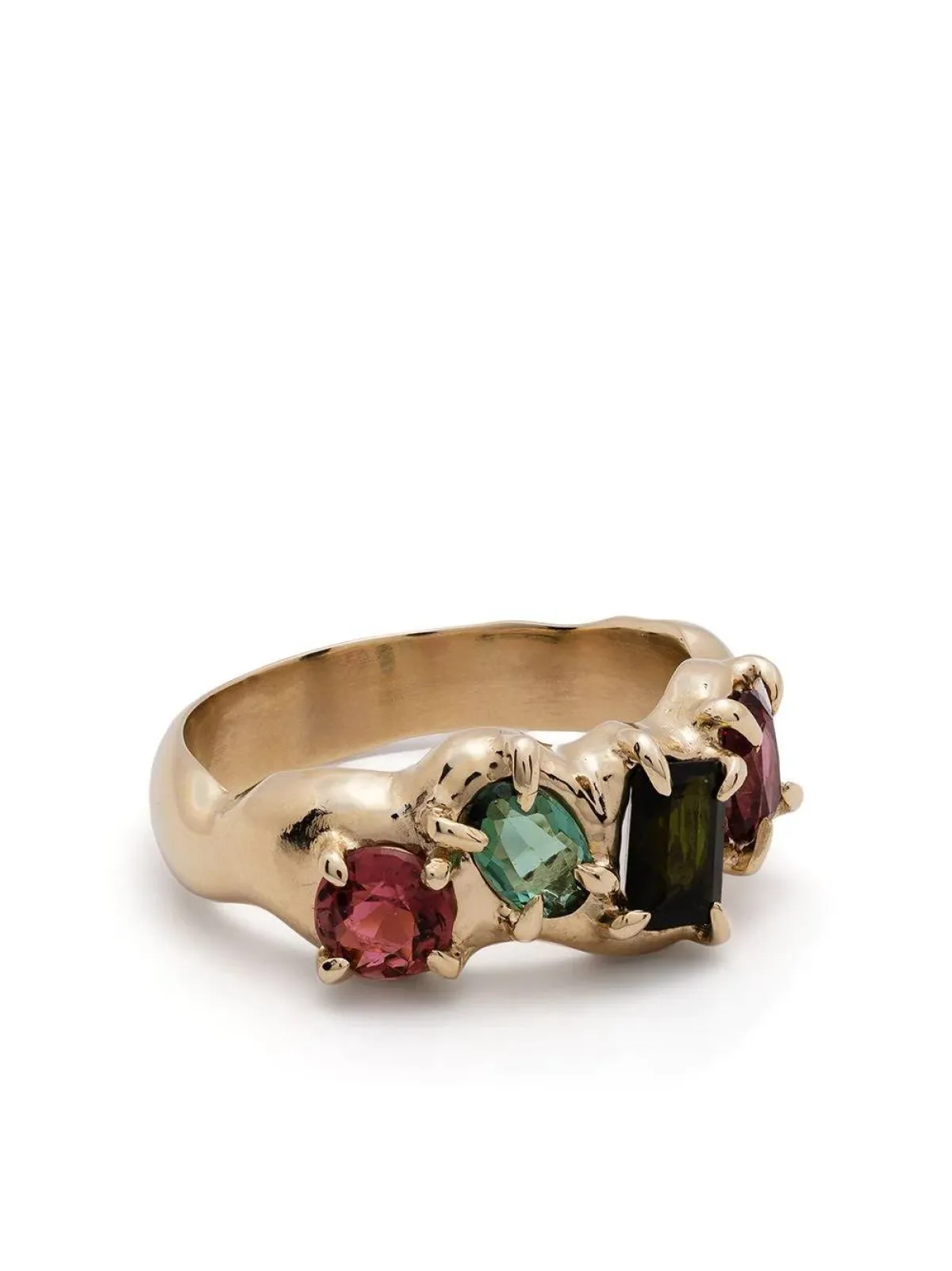 خاتم مرصع بحجر التورمالين الأحمر من سوزانا كينج Susannah King