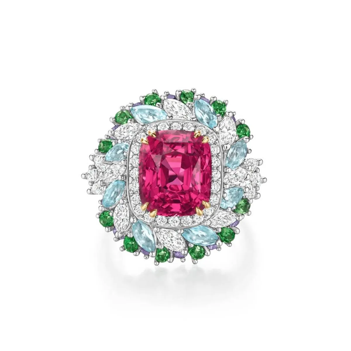 خاتم مرصع بحجر التورمالين من هاري وينستون Harry Winston