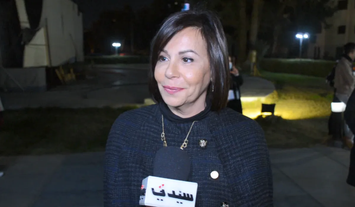 المنتجة شاهيناز العقاد خلال لقائها مع كاميرا سيدتي- الصورة خاصة بسيدتي